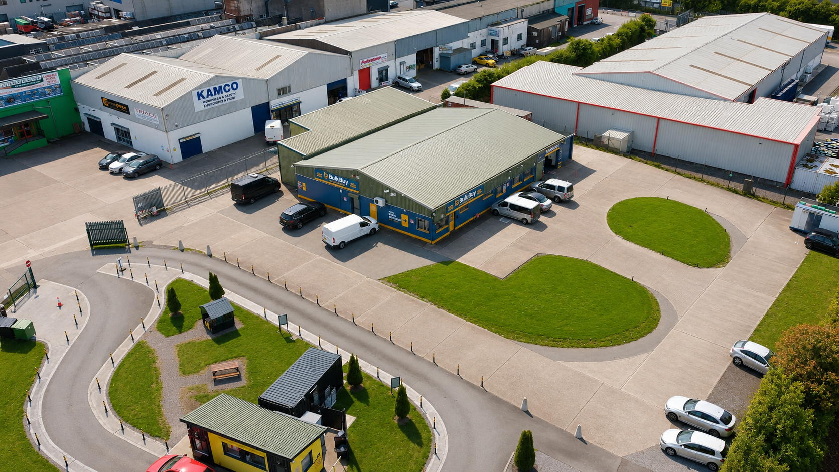 Aerial view of Bulk Buy Ballincollig store
